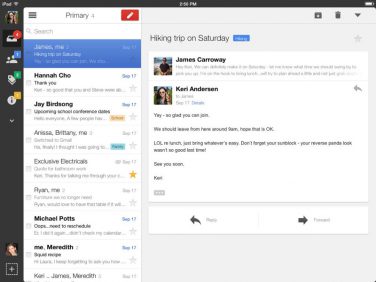 Nuove versione di Gmail per iOS