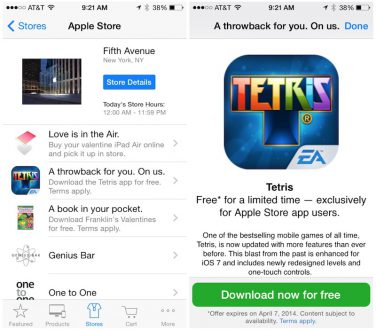 Apple Store regala l’app Tetris