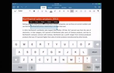 Microsoft lancia Office per iPad.