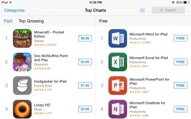 Office scala la classifica di App Store