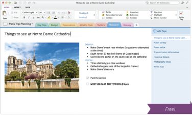 È arrivata OneNote per Mac gratis