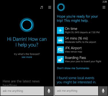 Microsoft annuncia il suo avversario di Siri: Cortana