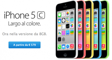 Nuovo iPhone 5C 8GB da 579€