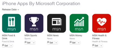 Microsoft introduce nuove applicazioni MSN per iOS