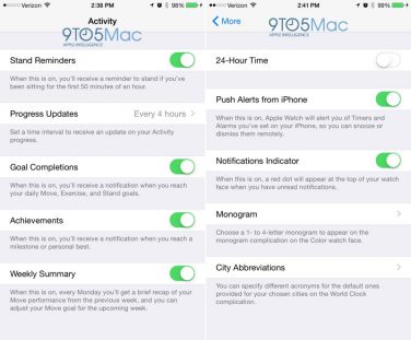 Nuovi dettagli su Apple Watch grazie ad iOS 8.2