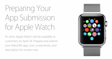 Apple comincia ad accettare le app per Apple Watch