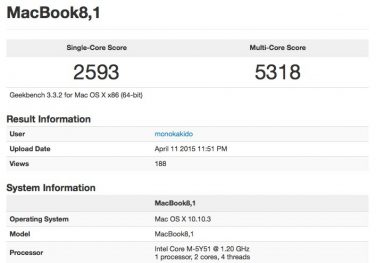 Primo benchmark del nuovo MacBook Retina da 1,2 Ghz