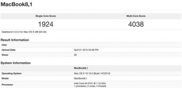 Primo Benchmark del nuovo MacBook Air Retina