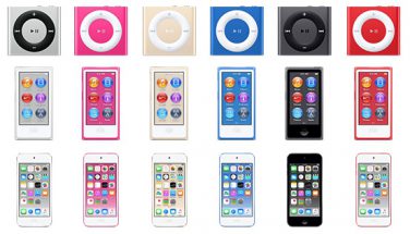 Nuovi colori per iPod Shuffle, iPod Nano e iPod Touch