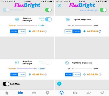 FlexBright permette di regolare la tonalità dello schermo di iOS